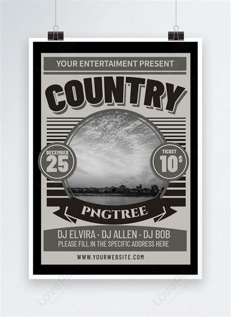 Country Music Poster Template Imagepicture Free Download 466345289