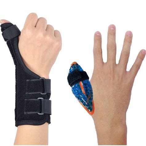 Buy Bodymoves Thumb Splint Brace Plus Finger Hot And Cold Gel Pack For