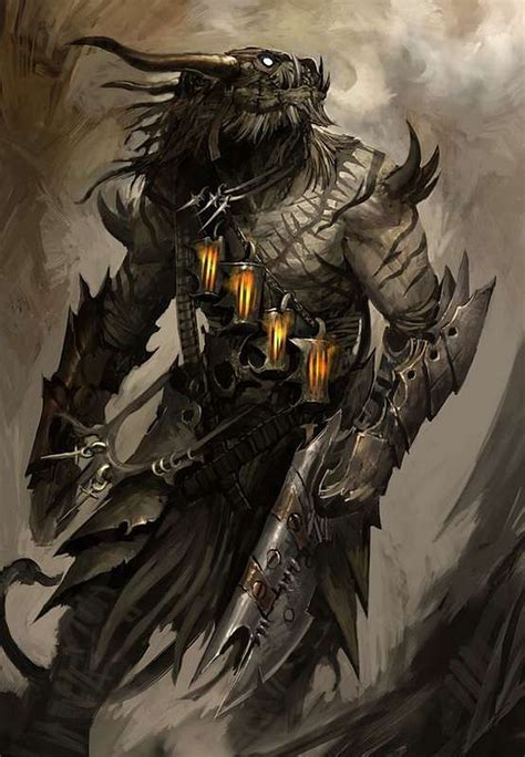 Black Dragonborn Fighter Transborder Media