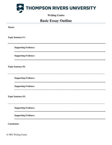 Sample Outline Template