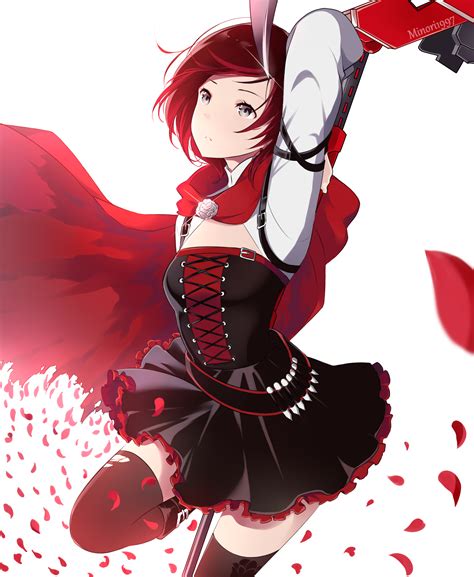 Anime Picture Rwby Rooster Teeth Ruby Rose Sunnypoppy Single Tall Image 2300x2800 598653 En