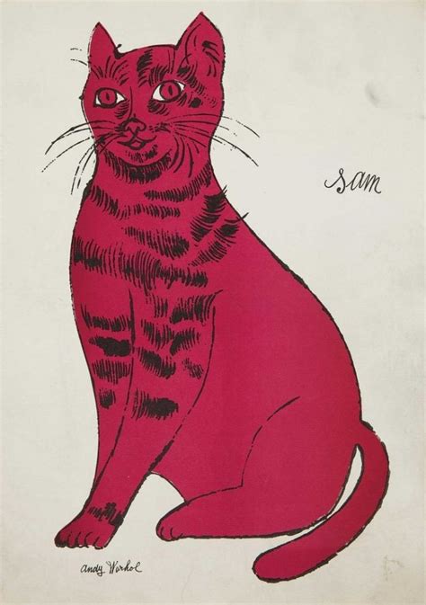 Andy Warhol 1928 1987 American Pop Art Cat Cat Art Cat Painting