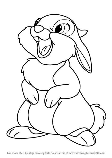 How To Draw Thumper The Rabbit Buzybee Itsmytime