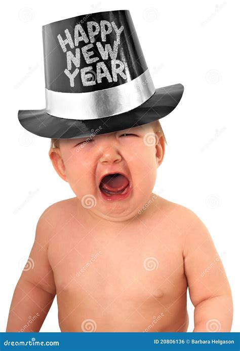 Happy New Year Baby Stock Photo Image Of Grimace Childhood 20806136