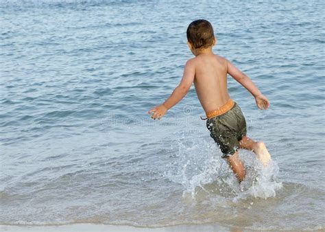 Child In Sea On Beach Stock Photo Image Of Little Children 42643628