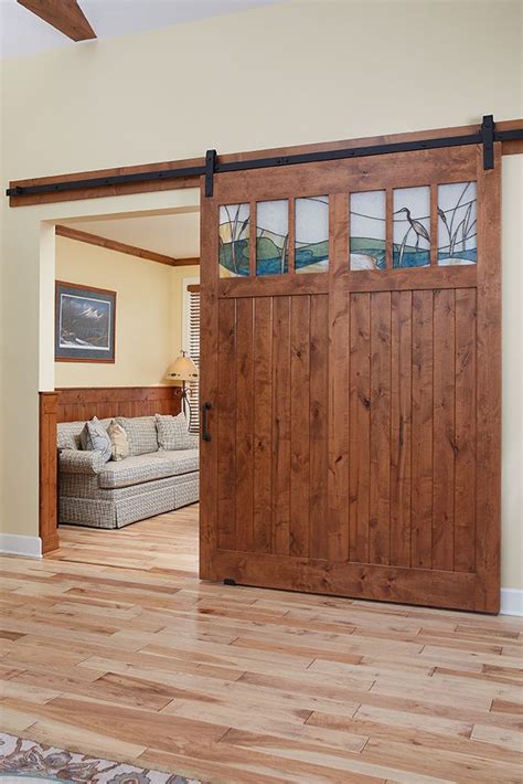 This Sliding Barn Door Is The Perfect Compliment To This Home Office By