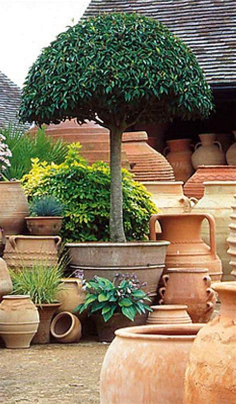 Create a pulley planter tree with some pulleys, pails and reclaimed wood! 26 container gardening patio small spaces | Pflanzenkübel ...