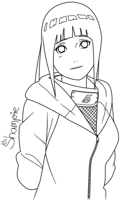 Hinata Lineart Chapter 441 By Shampie On Deviantart