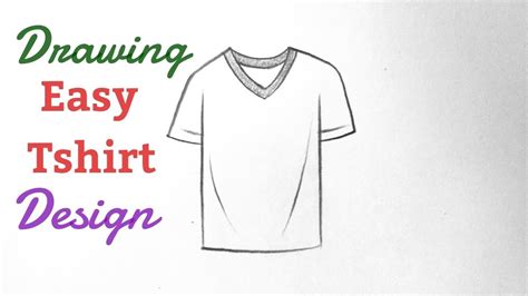 How To Draw A T Shirt Design Step By Step Drawing Dress Designs Clothes Easy Tutorial For