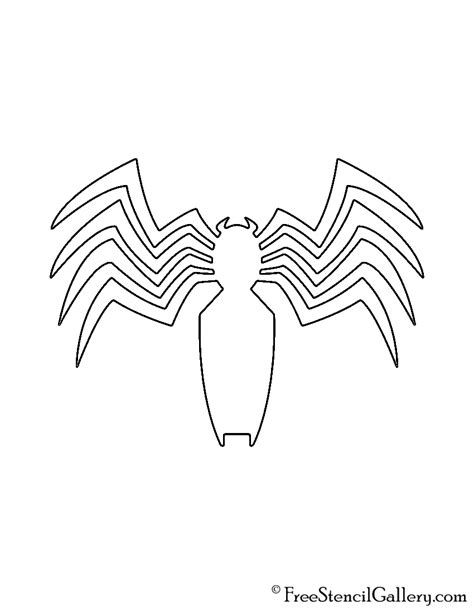 Venom Symbol Stencil Free Stencil Gallery
