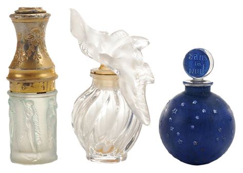 Three Lalique Perfume Bottles Jul 18 2015 Brunk Auctions In Nc
