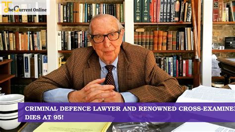 James M Shellow Dies Criminal Defence Lawyer And Renowned Cross