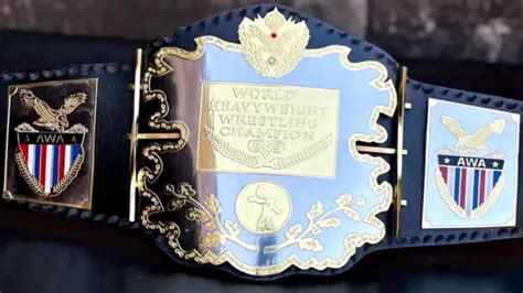 Awa World Heavyweight Wrestling Championship Replica Title Belt 2mm