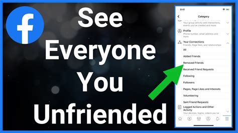 How To See Everyone You Unfriended On Facebook Youtube