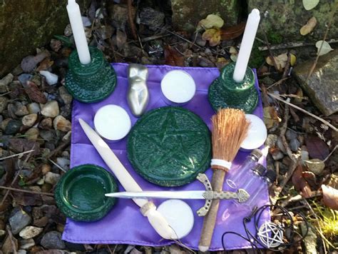 Complete Portable Pagan Altar Kit Duluxe Travel Altar In A
