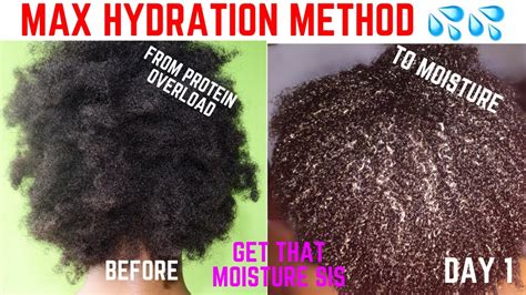 Maximum Hydration Method 4c Hair Results Day 1 Detailed Lets