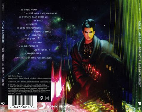 Caratulas De Cd De Musica Adam Lambert For Your Entertainment2009
