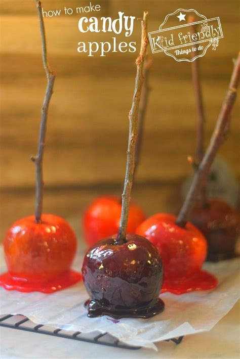 How To Make Candy Apples Recipe Candy Apples Halloween Treats To