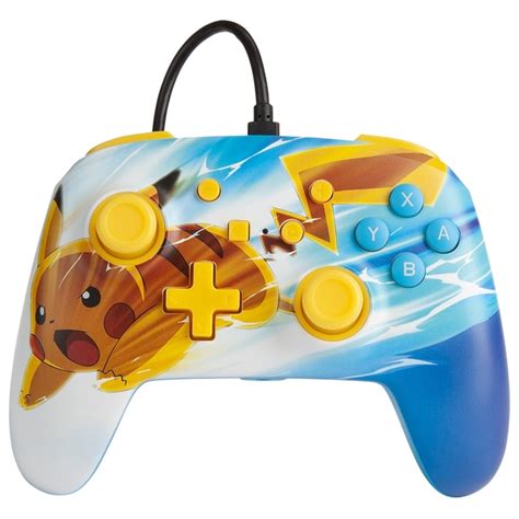 Pikachu Charge Enhanced Wired Controller For Nintendo Switch Smyths