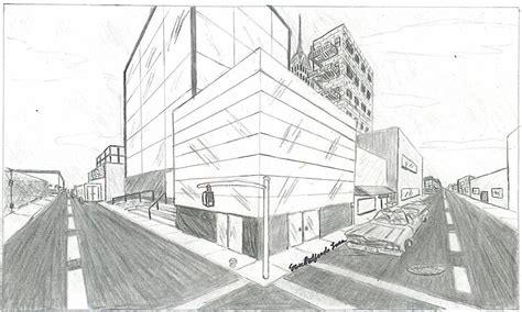 How To Draw A Cityscape In 2 Point Perspective