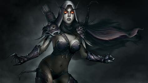 Wallpaper Video Games Fantasy Art Bow World Of Warcraft Elves Undead Archer Sylvanas