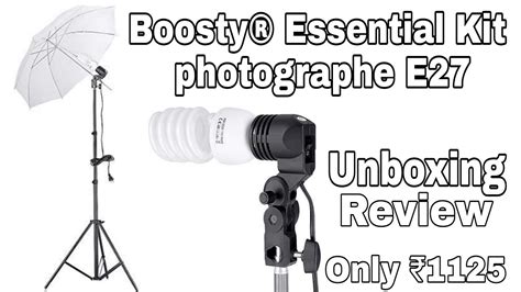 Boosty Essential Kit For Photographers E27 Studio Holder Kit Umbrella