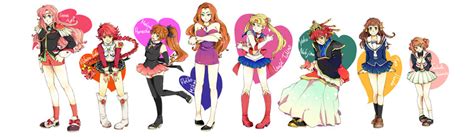 Kinomoto Sakura Tsukino Usagi Sailor Moon Tenjou Utena Shidou