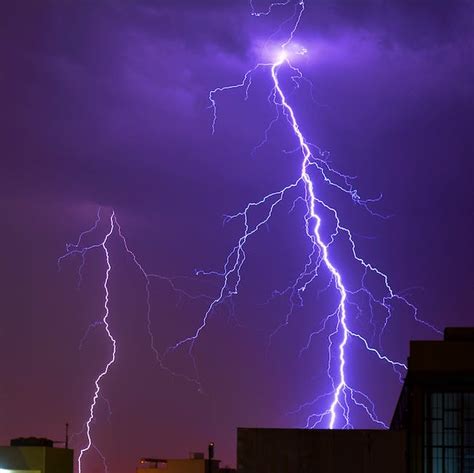 Thunder Striking A Building Photo · Free Stock Photo