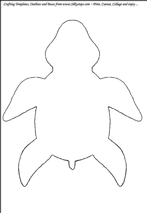 Turtle Template Turtle Outline Turtle Crafts Craft Activities