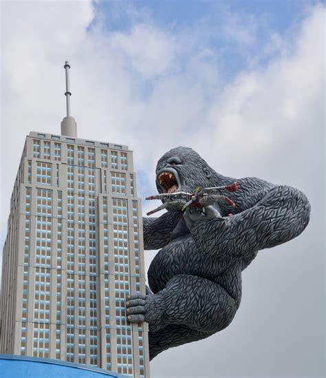 Rey Gigante Kong En Empire State Building Foto Editorial Imagen De