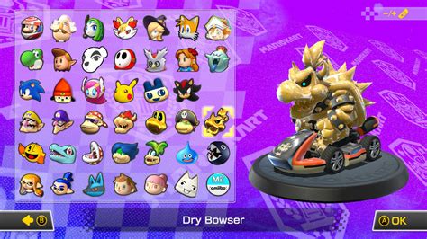 Dry Bowser Gold Uimap Icons Mario Kart 8 Deluxe Mods