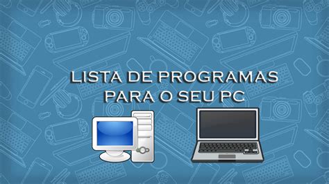 Jw Conexões Lista De Programas Para O Seu Computador