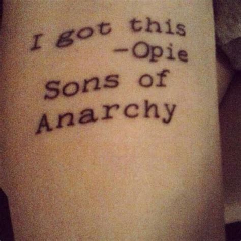 Soa Tattoo Sons Of Anarchy Tattoos Tattoo Designs Tattoos