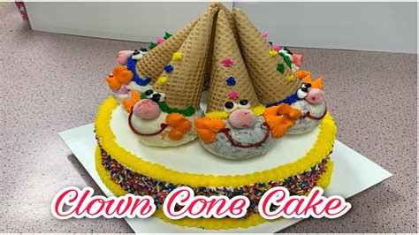 Clown Cone Party Cake Youtube