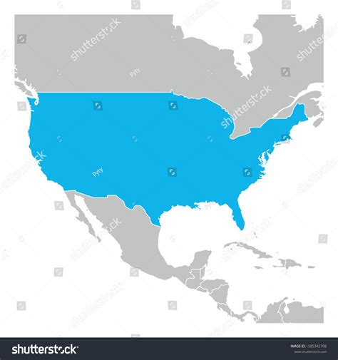 Map Of United States Of America Usa Green Royalty Free Stock Vector