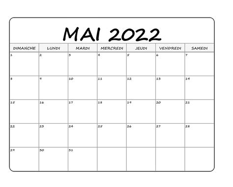 Calendrier Mai 2023 Excel Word Et Pdf Calendarpedia