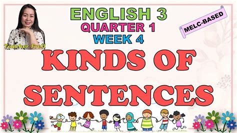 English 3 Quarter 1 Week 4 Melc Based Kinds Of Sentences Youtube