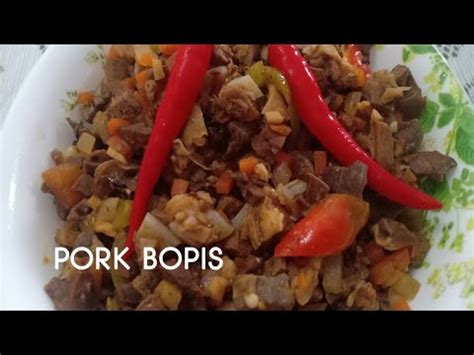 PORK BOPIS Recipe PANLASANG PINOY YouTube
