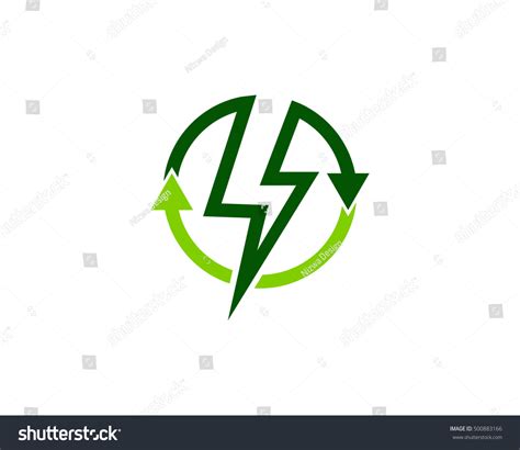 Recycle Energy Recycle Power Logo Design Stock Vector Royalty Free