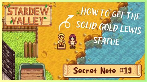 Secret Note 19 Walkthrough How To Get The Solid Gold Lewis Statue In