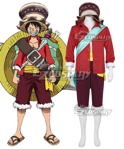 One Piece Stampede 2019 Movie Monkey D Luffy Cosplay Costume