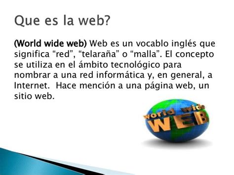 ¿que Es La Web