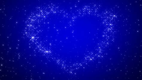Heart Made Of Twinkling Stars In The Beautiful Night Sky Particles And