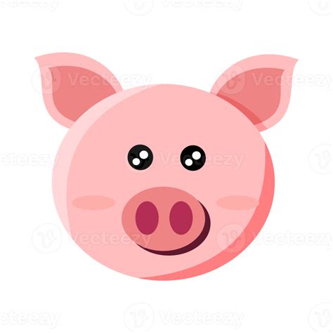 Pink Pig Cartoon 19016707 Png