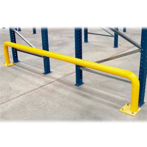 Pipe Guardrail Ø76x2400x350mm Yellow • Storit