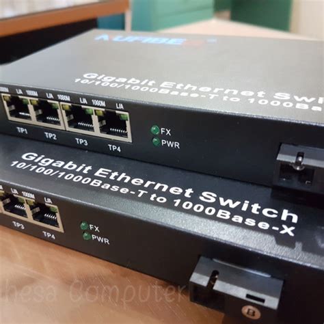 Jual Nufiber Fo To Utp 4 Port Single Mode 1000mbps Fiber Optic Converter Kota Semarang