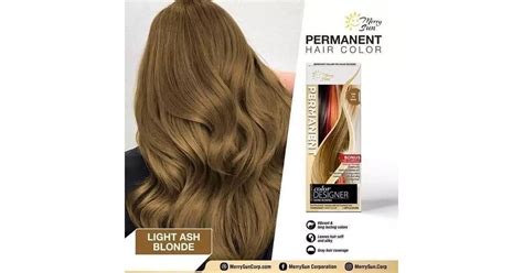 Merry Sun Permanent Hair Coloring Kit Light Ash Blonde By Merrysun Corporation Dubai Cosmetics