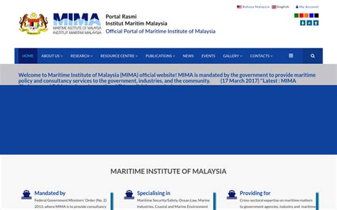 Netherlands maritime institute of technologyjohor, malaysia. MIMA - Maritime Institute of Malaysia - Malaysia Website ...