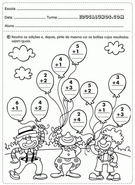 Matemática 1° Ano Fundamental Imprimir Pronto Atividades Pedagógicas