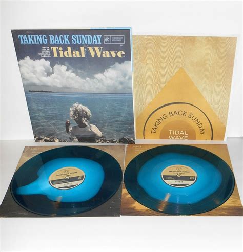 Details About Taking Back Sunday Tidal Wave Double Lp Blue Swirl Vinyl